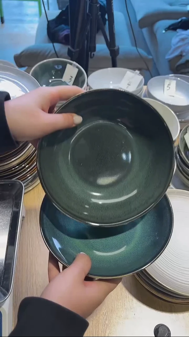 瓷37微瑕高温釉下彩陶瓷餐具