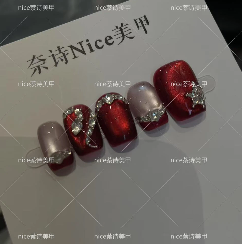 【蛇年满赚】纯手工制作  穿戴美甲10片装