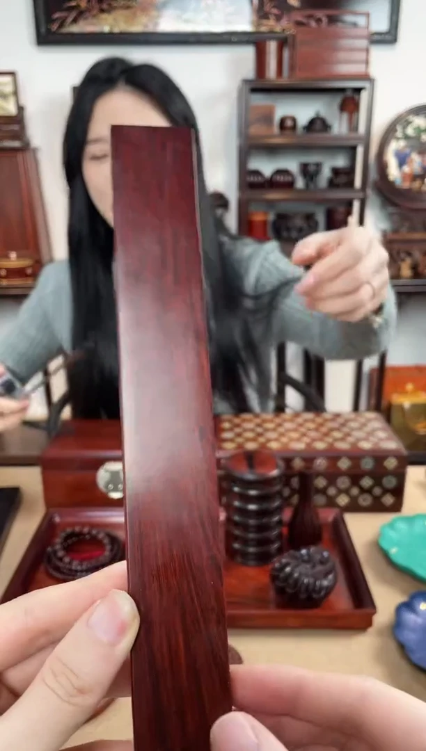 紫檀木类成套家具水波戒尺