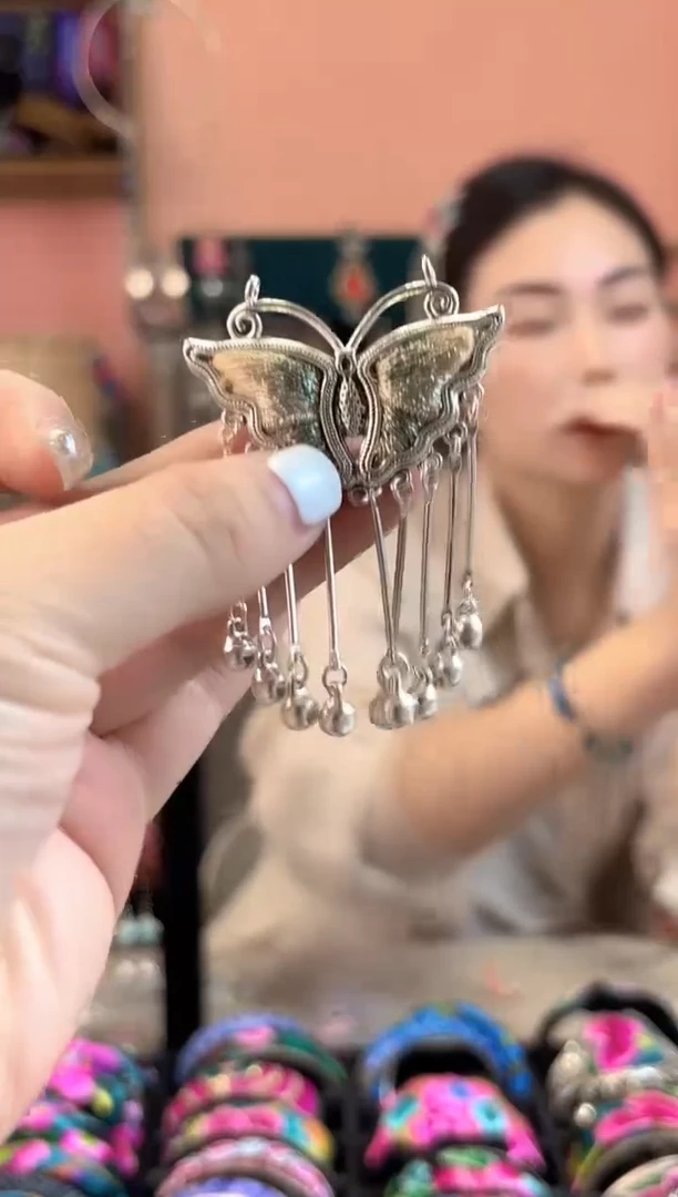 织绣艺枝独绣手工饰品345