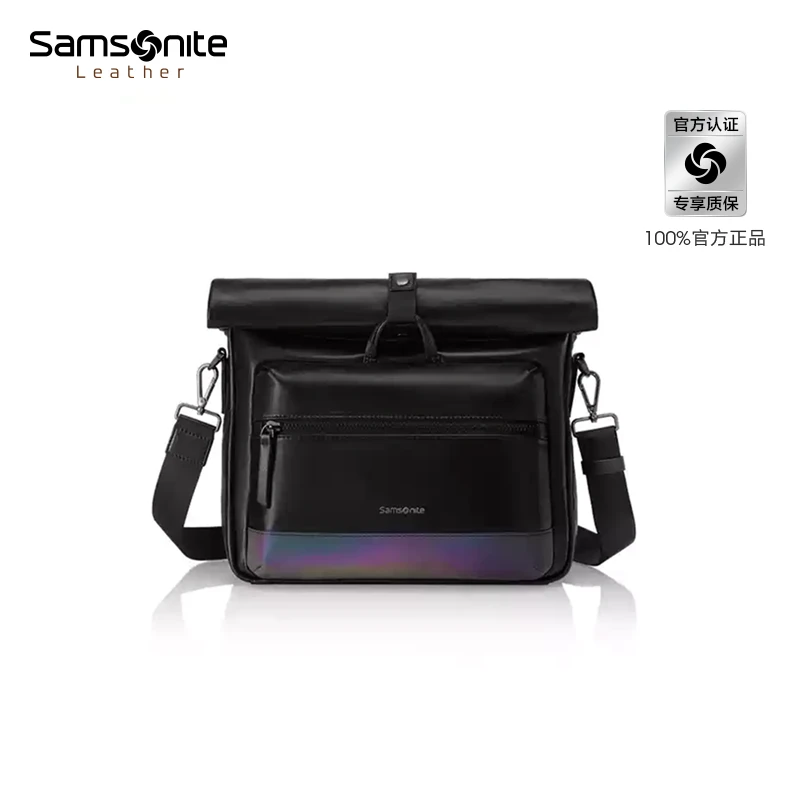 新秀丽百搭多功能潮流时尚户外轻便斜挎包商务防泼溅单肩包TM3