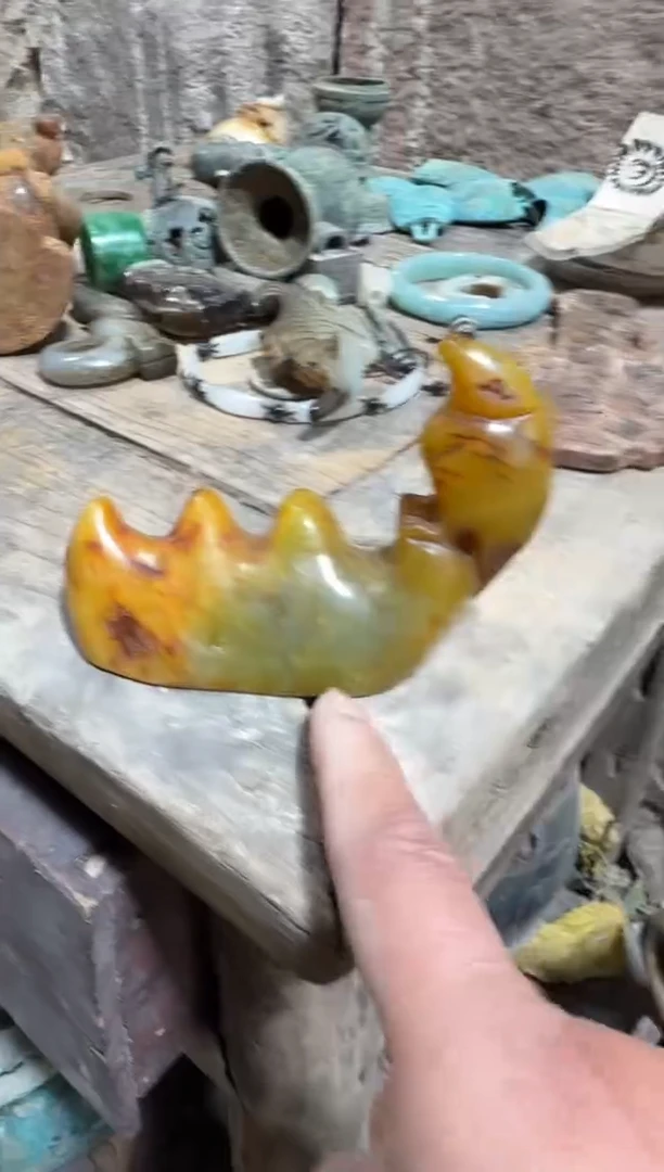 未镶嵌岫岩河磨玉（透闪石质玉）挂件玉器555555