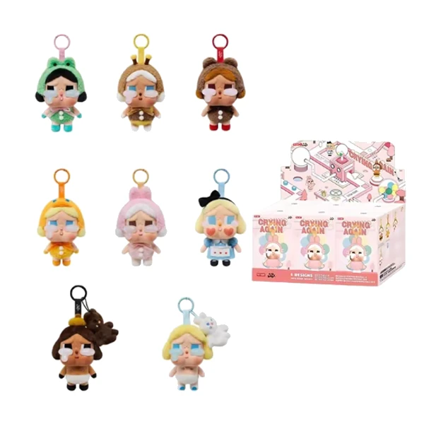 【代拆】POP MART/泡泡玛特CRYBABY眼泪工厂系列搪胶脸毛绒盲盒挂件