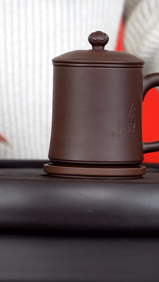 【闪购商品】紫砂茶杯四件套莲子舍得