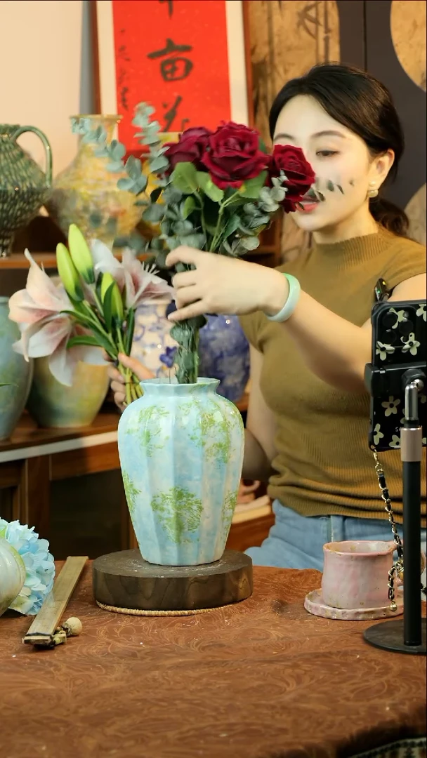 瓶天空之境绵绵花器