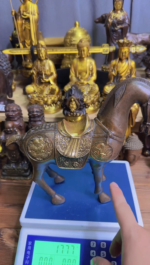 黄铜老黄古铜摆件装饰品