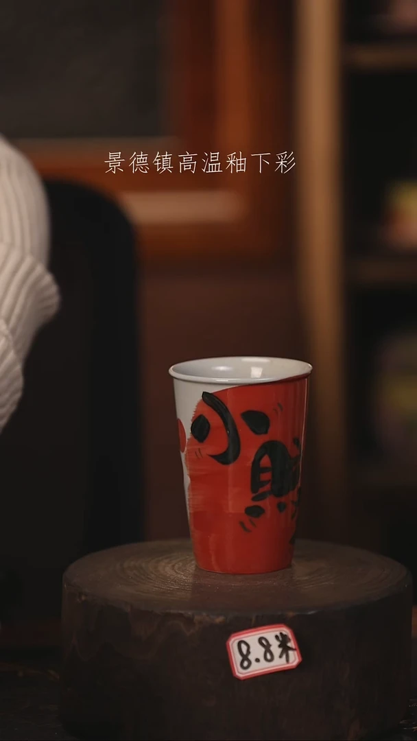 陶瓷景德镇高温釉下手绘陶瓷@L544@