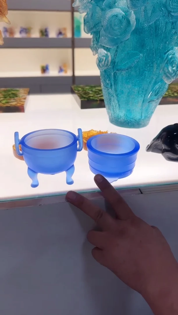 手工艺品琉璃香炉一套