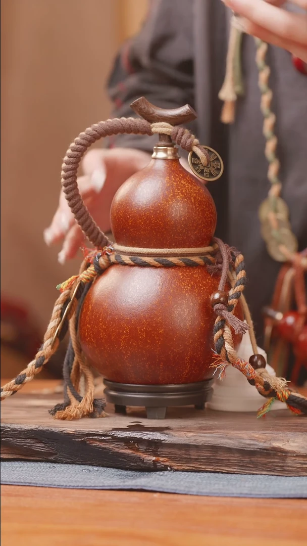 1191号链接精品大漆葫芦现货现发[一物一拍]（500ml）