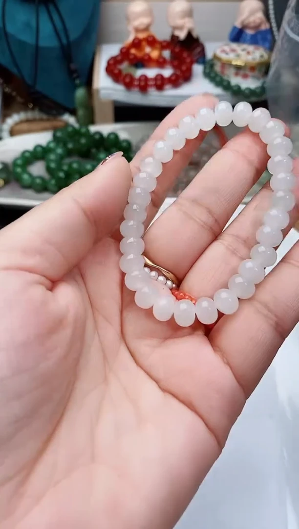 项圈未镶嵌和田玉（白玉）冰*170一个白