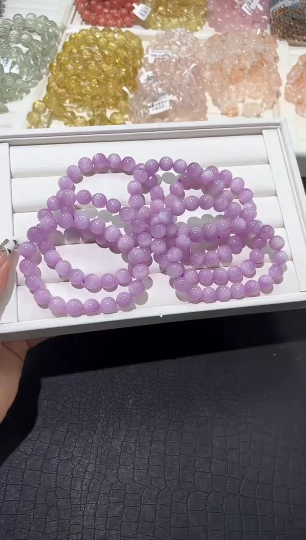 手串锂辉石未镶嵌46y多样性发其一【1条】默认微瑕10mm