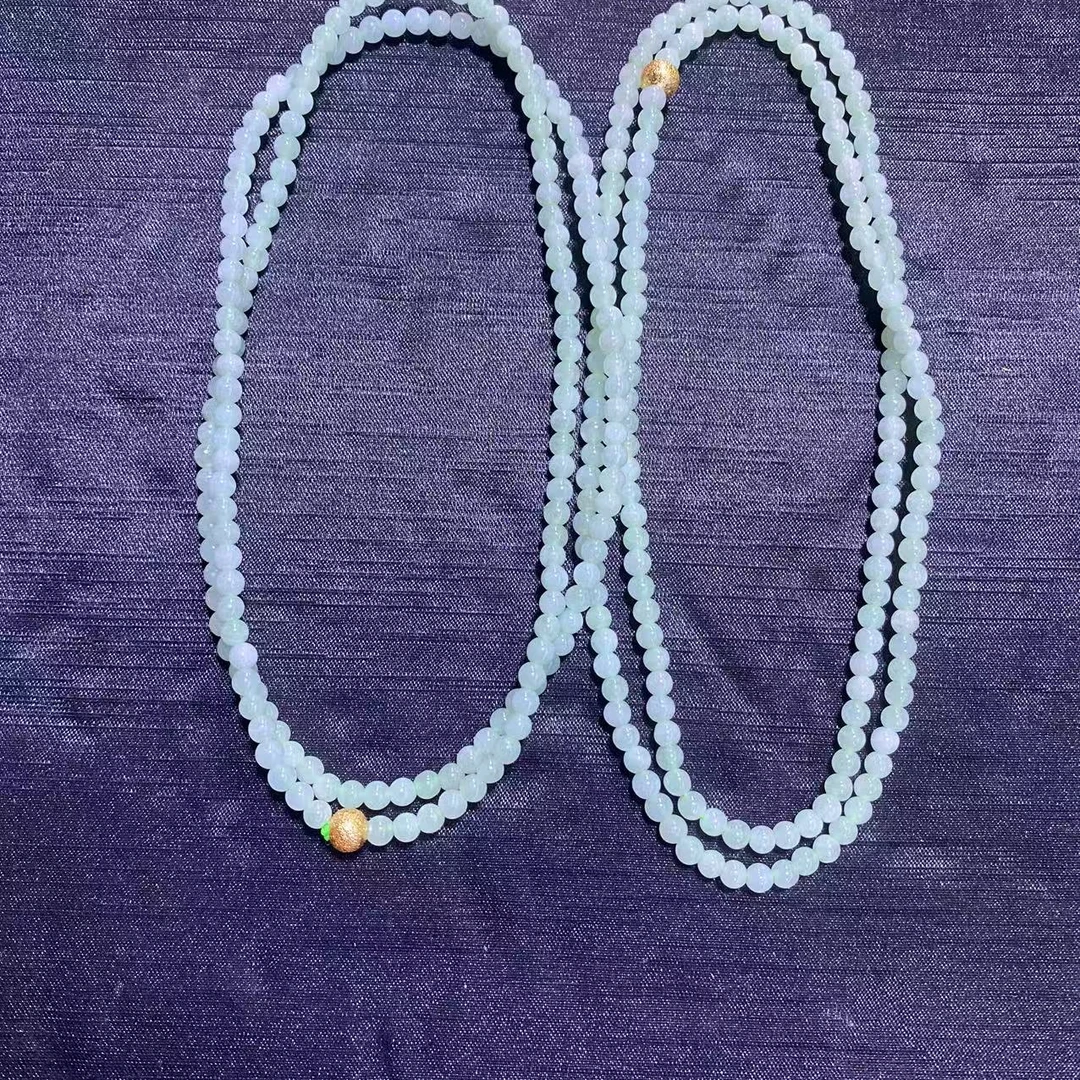 【玉经纶】-72530/Q102-天然A货翡翠珠链-多样性发其—