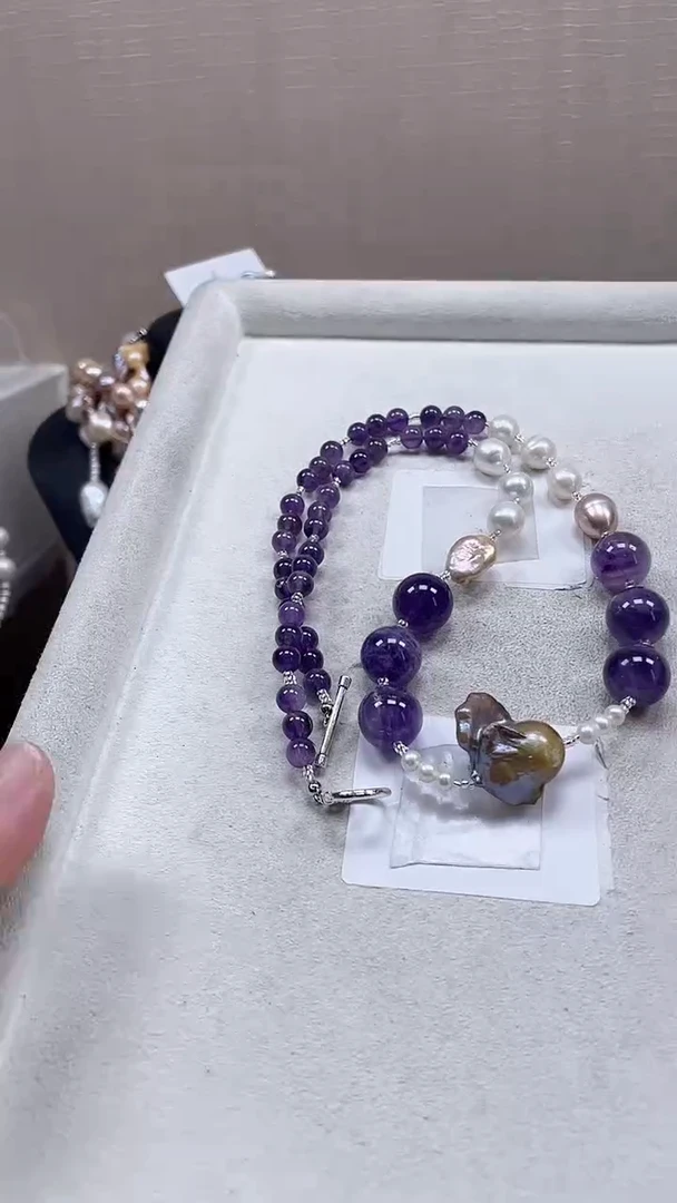 未镶嵌项链淡水珍珠奕*【纯恬饰品】