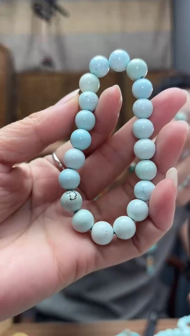 绿松石未镶嵌颈饰发一件素圈  9大+