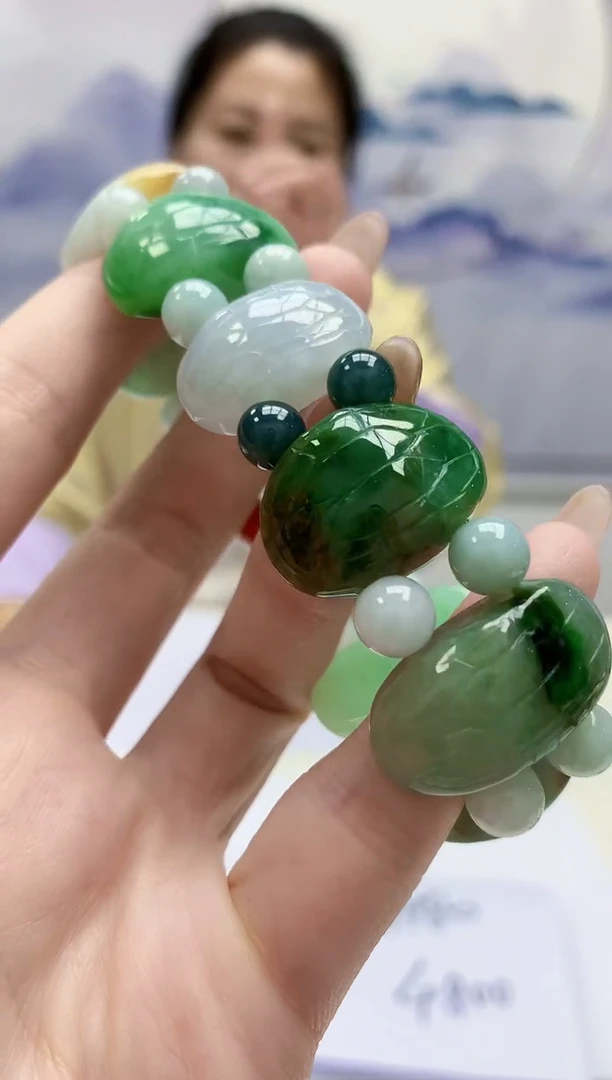 【闪购商品】定制翡翠未镶嵌4902jw-毛货手串24