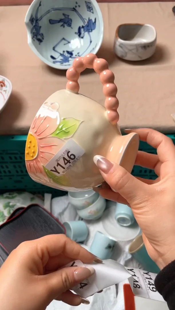 瓷片柠*瓷器瓷器Y146