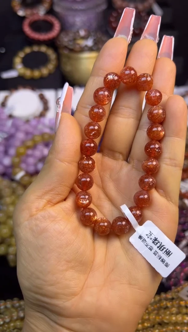 未镶嵌手串水晶金太阳9.2mm