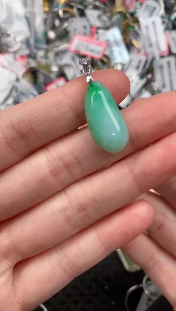 银S925镶嵌戒指翡翠222---4