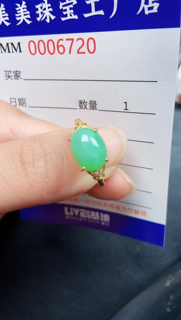 翡翠银S925镶嵌颈饰6720