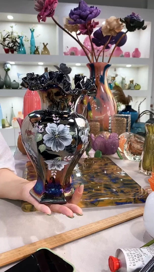 小**—慕忆家手作琉璃花瓶