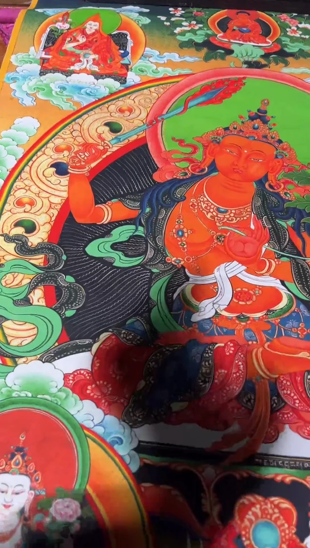 卷轴画卷轴画帅帅的唐卡