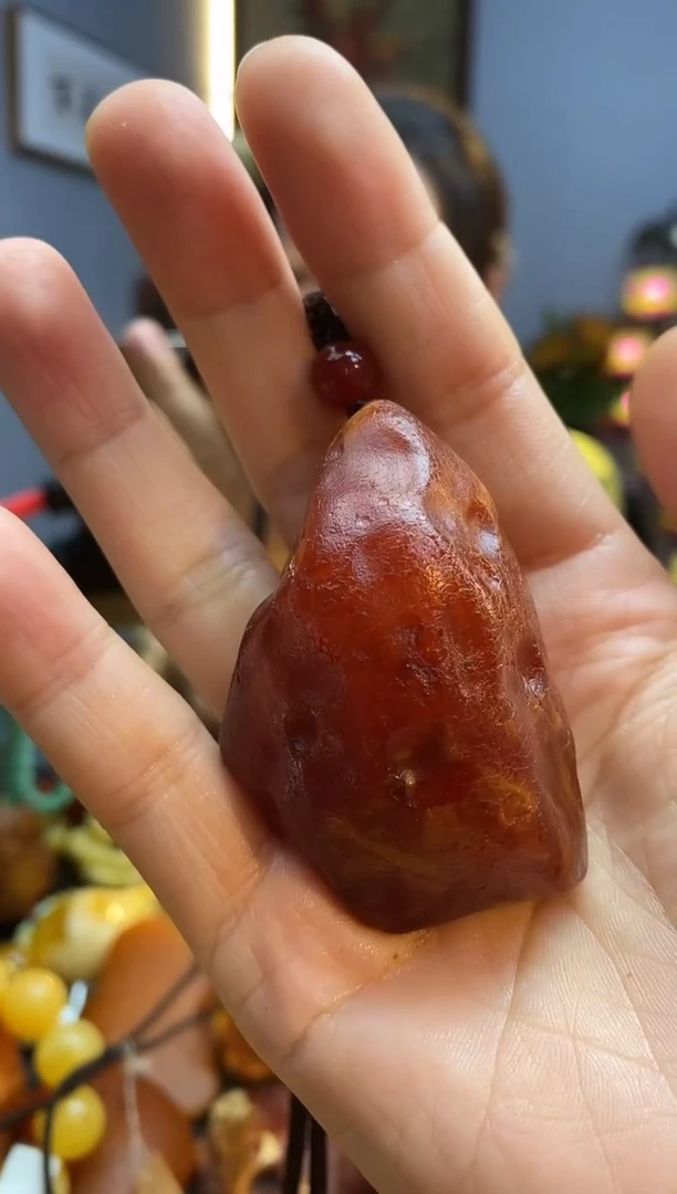 琥珀颈饰未镶嵌吊坠