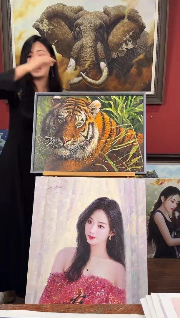 油画【29号】约53*35cm丨朝鲜原创纯手绘孤品油画丨顺丰包邮