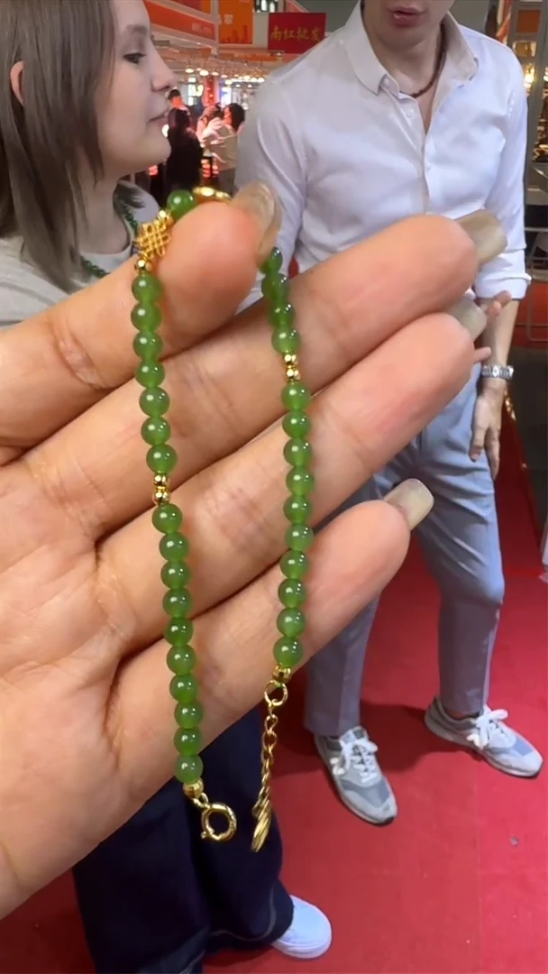 手链未镶嵌和田玉上海国际珠宝展假一罚十