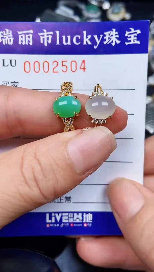 翡翠银S925镶嵌颈饰2504