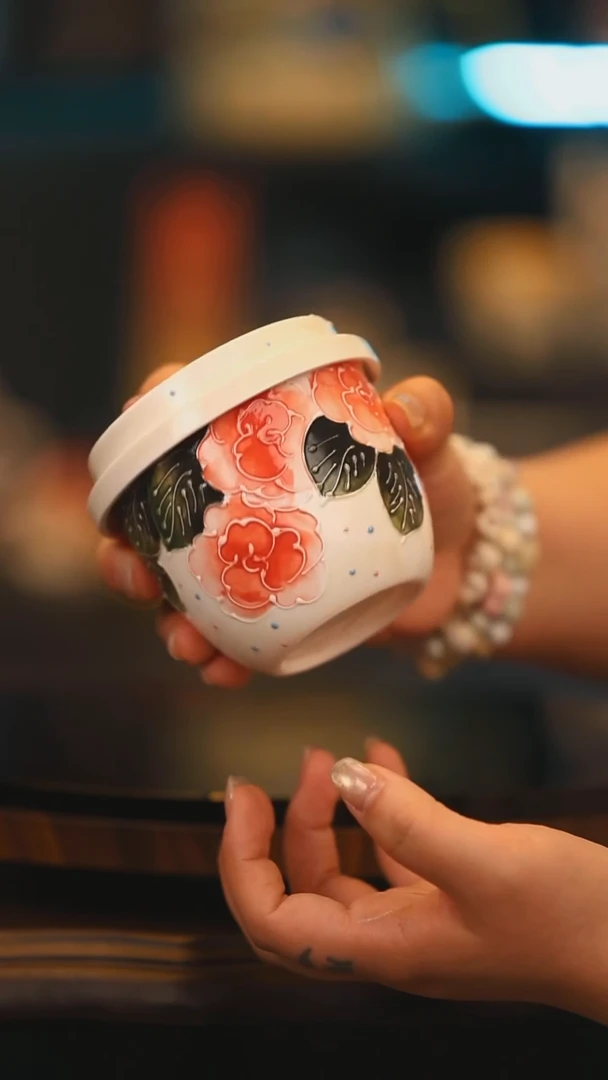 【闪购商品】杯子景德镇高温釉下彩绘设计师款