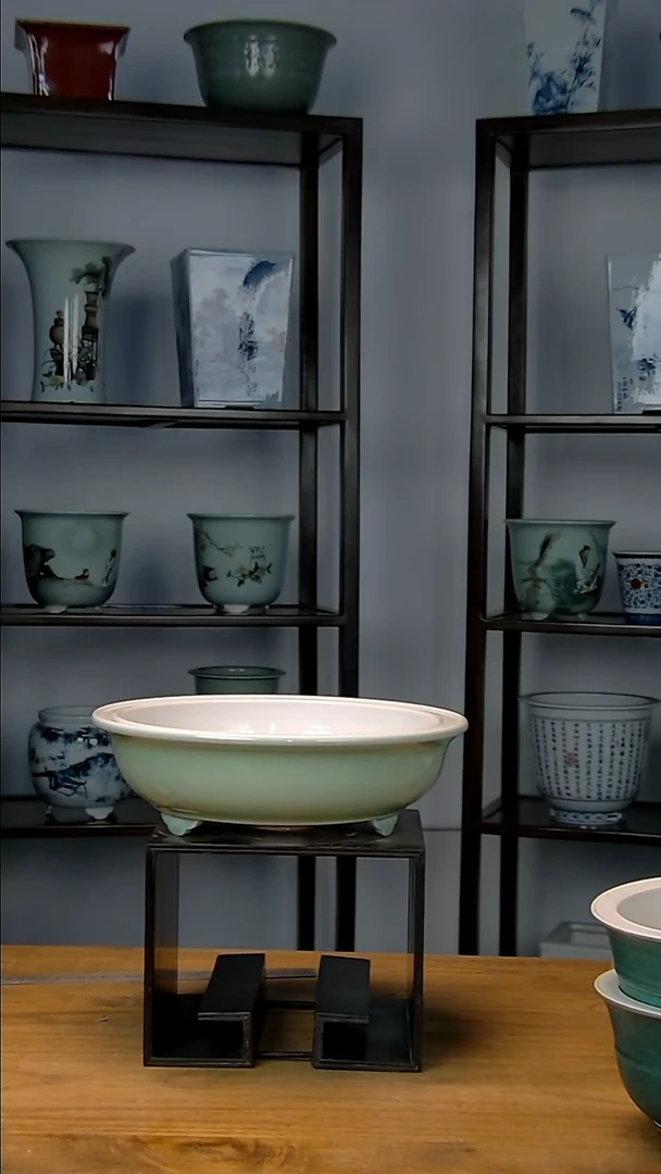 景德镇陶瓷手工花盆