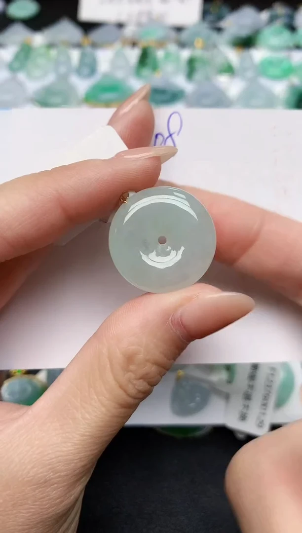 颈饰未镶嵌翡翠天然缅甸A货翡翠百元以上9元证书费自理