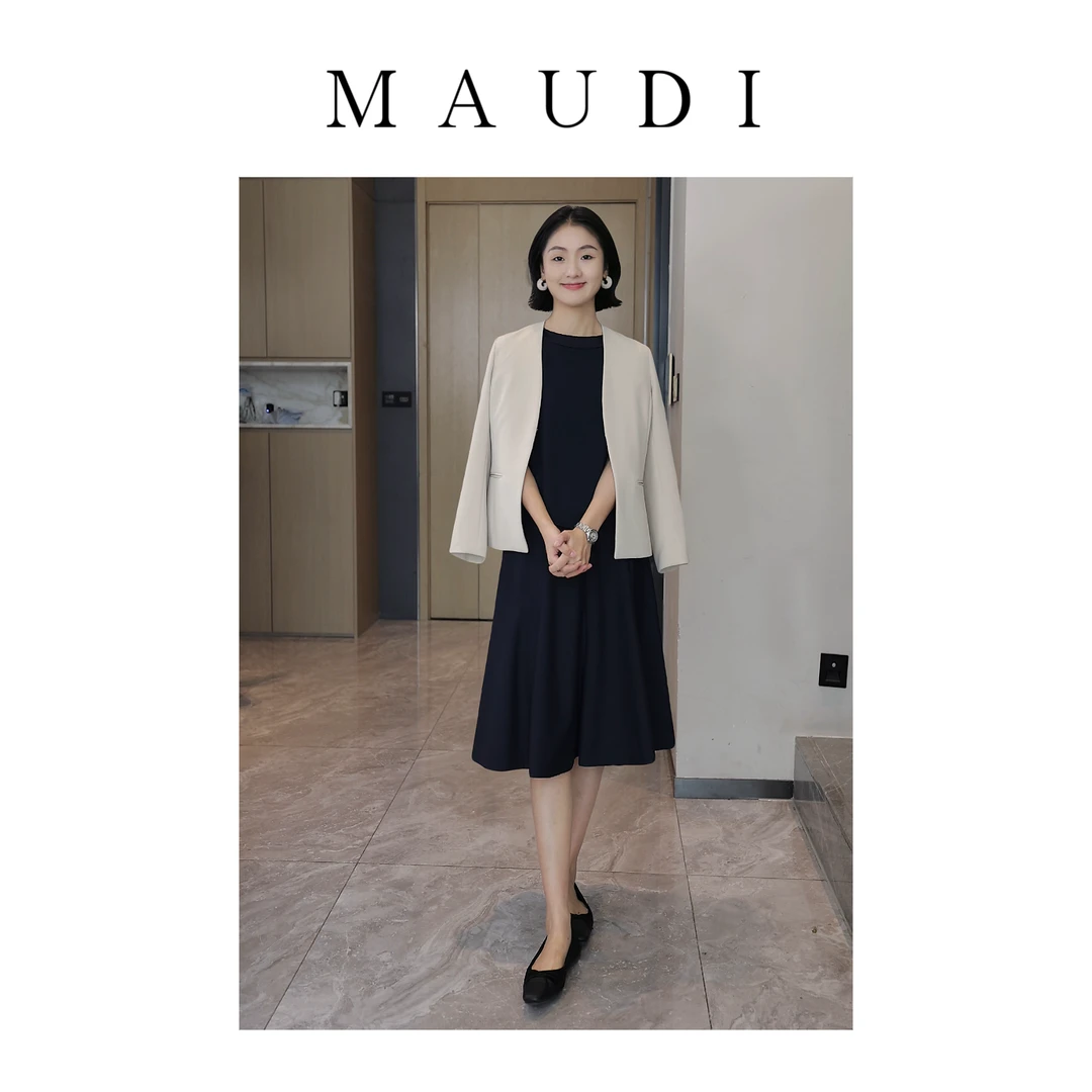 MAUDI重塑经典西装女2025秋季新款高级感职场时尚气质短外套8180