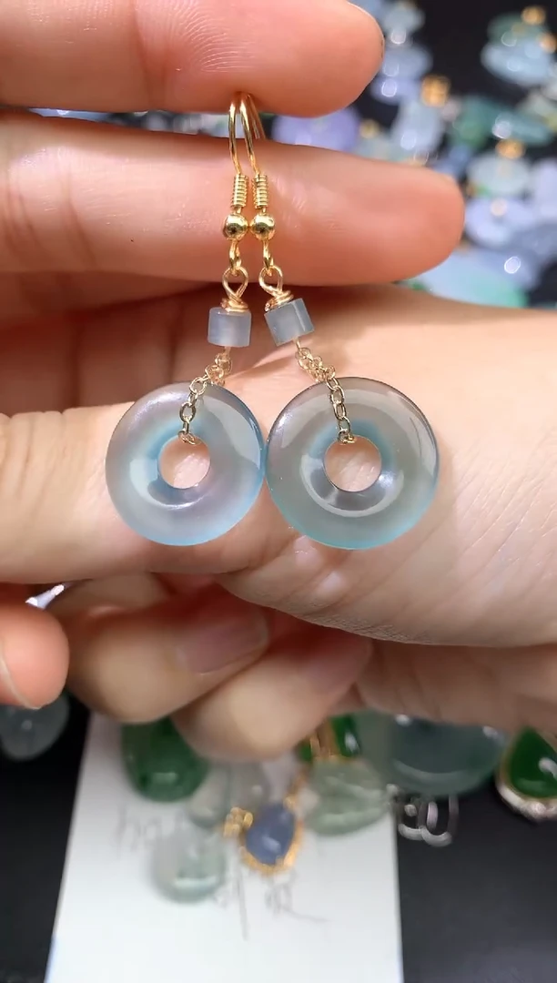 未镶嵌翡翠耳饰耳坠