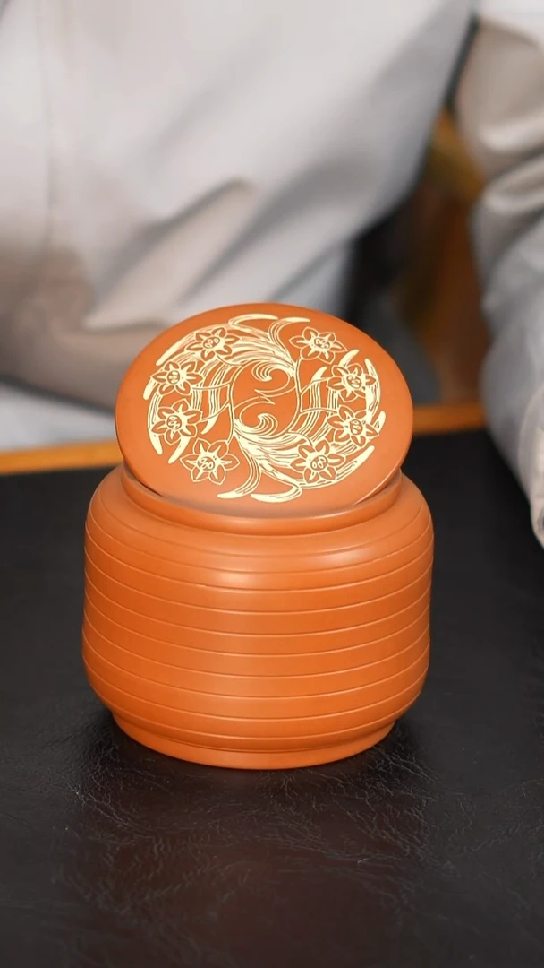 云水山涧建水紫陶 043 花生罐  复烧 醒茶罐