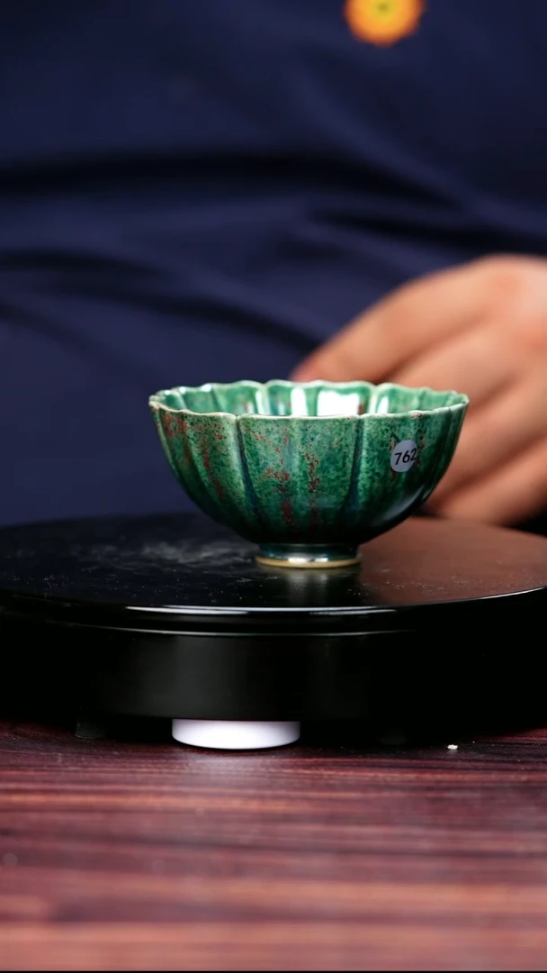 杯子762#于大鹏一级品原矿钧瓷翠玉杯