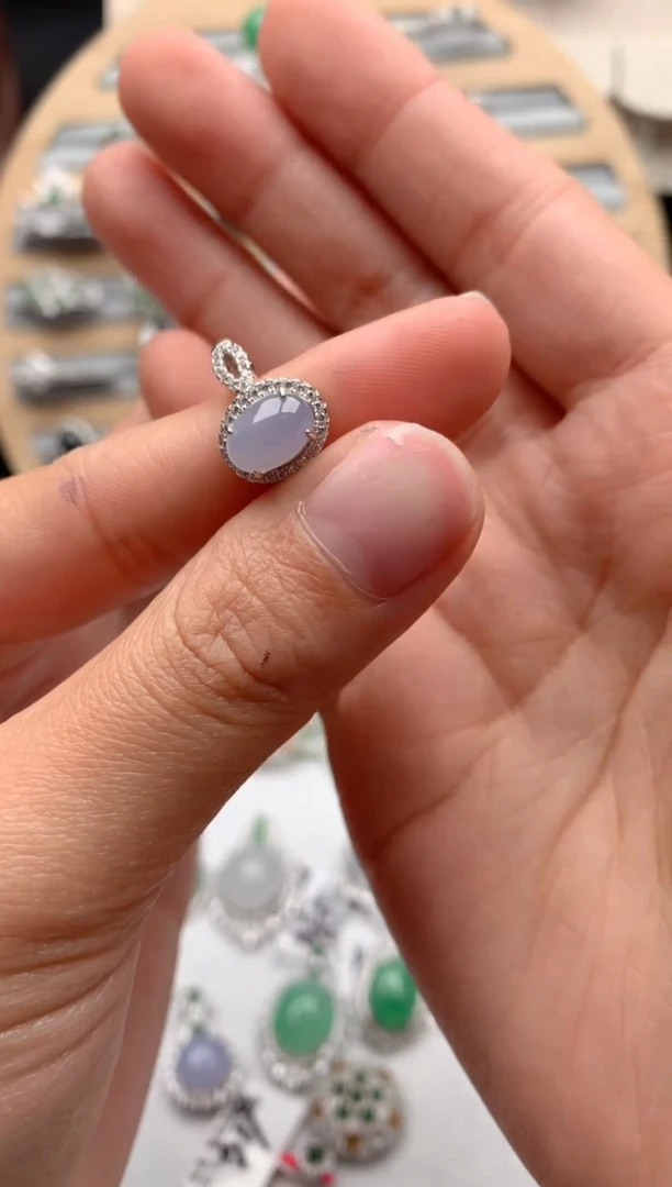 【闪购商品】翡翠戒指银S925镶嵌3号