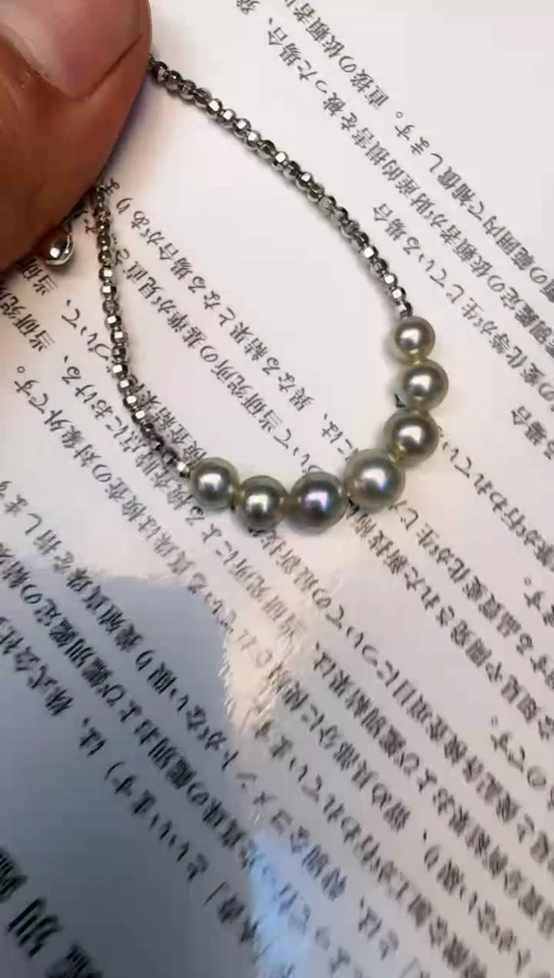 海水珍珠银S925镶嵌手链手链
