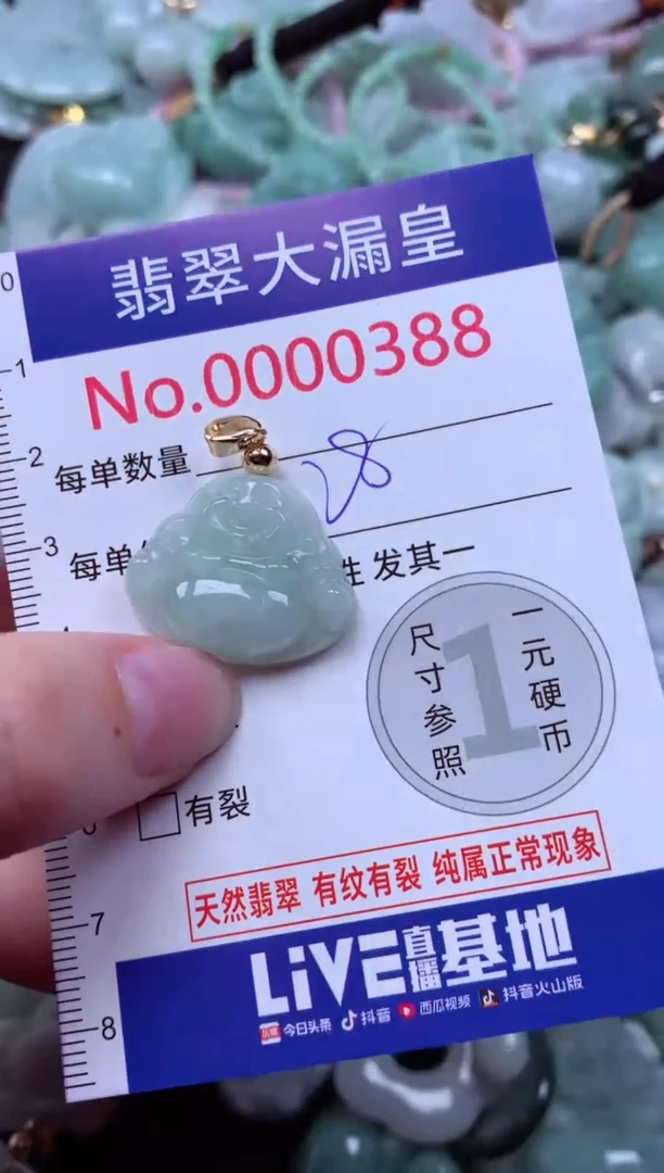 吊坠(不含链)未镶嵌翡翠388