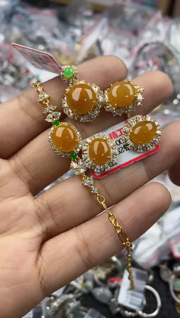 银S925镶嵌戒指翡翠666                6