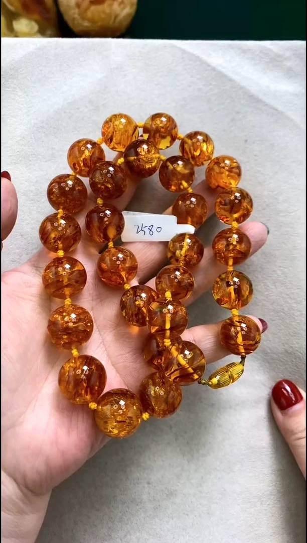 【闪购商品】琥珀颈饰未镶嵌项链