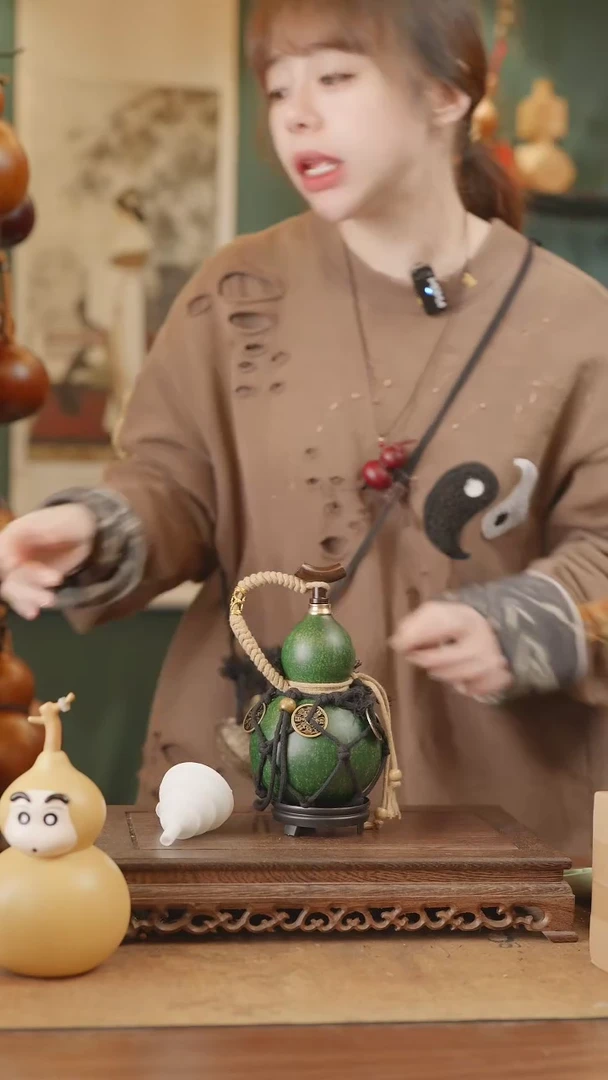 【闪购商品】21号精品天然大漆工艺防渗内胆酒葫芦~