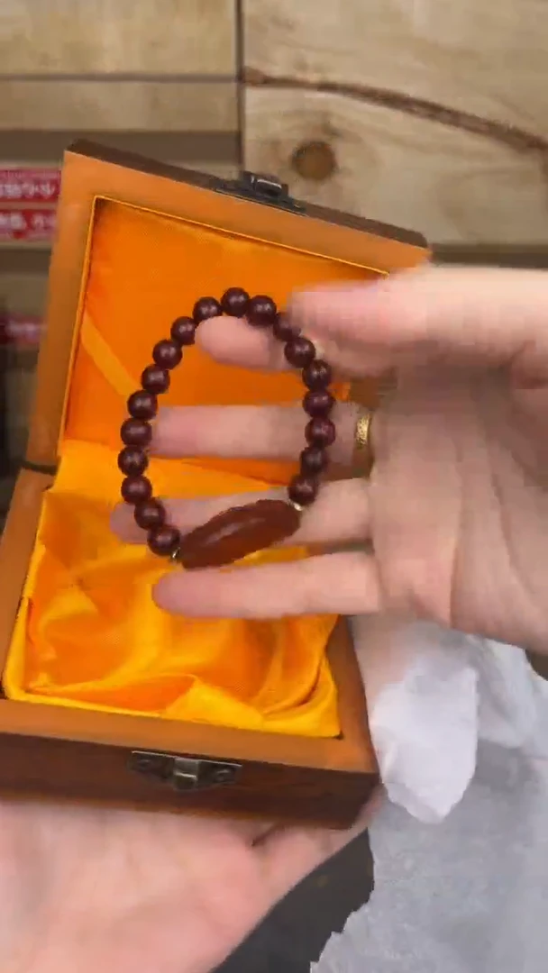 品茗文玩阁血檀单圈链接@@YS985