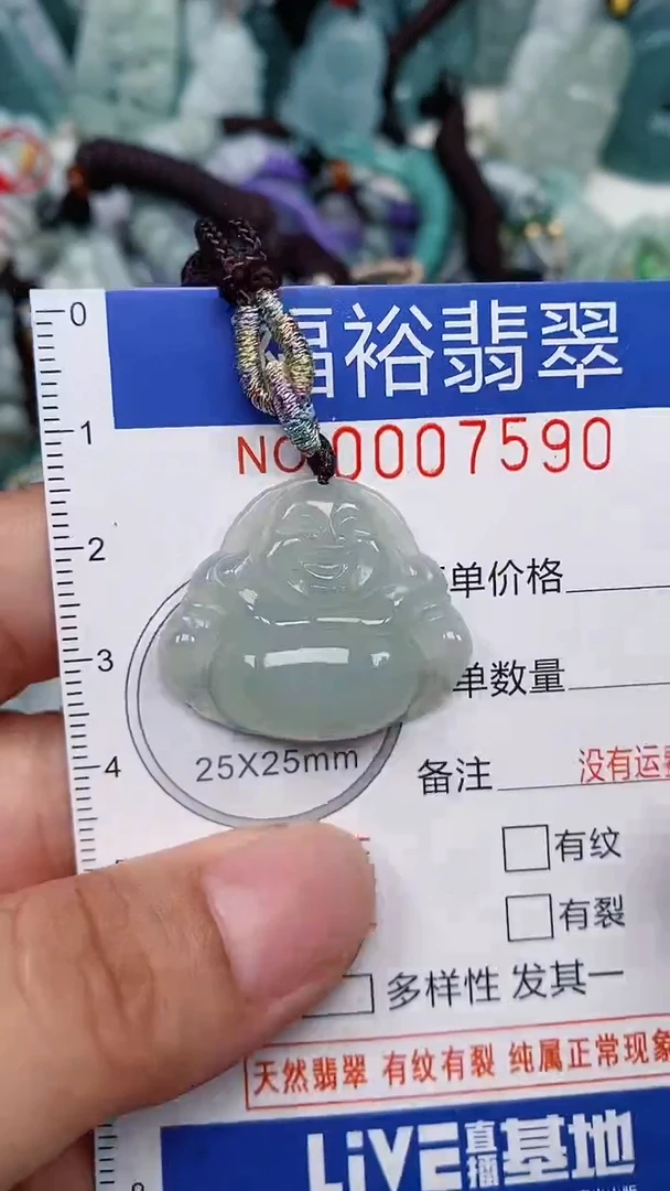 翡翠未镶嵌颈饰...0007590