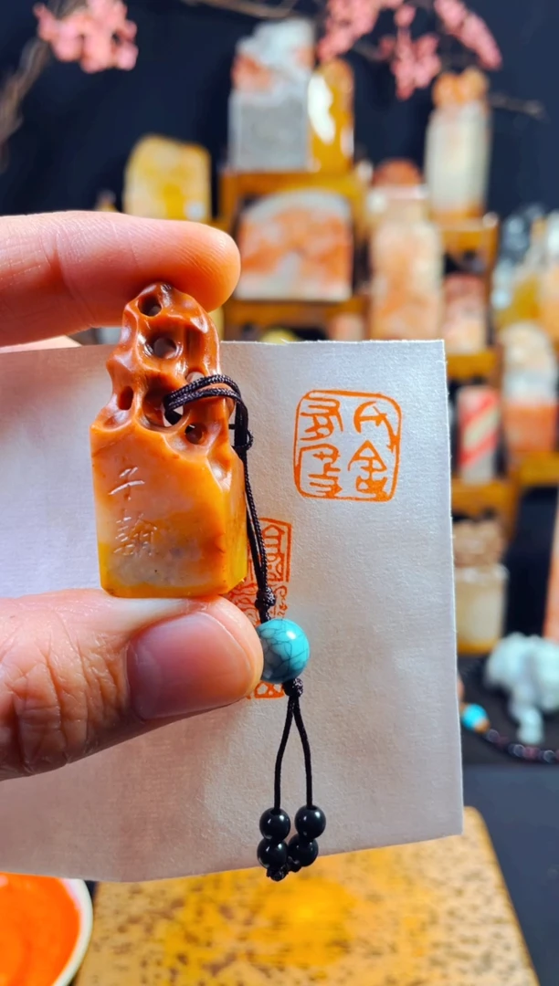 【闪购商品】老挝石印石手工篆刻《取舍有度》