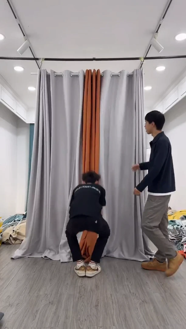 涤纶麦子成品窗帘