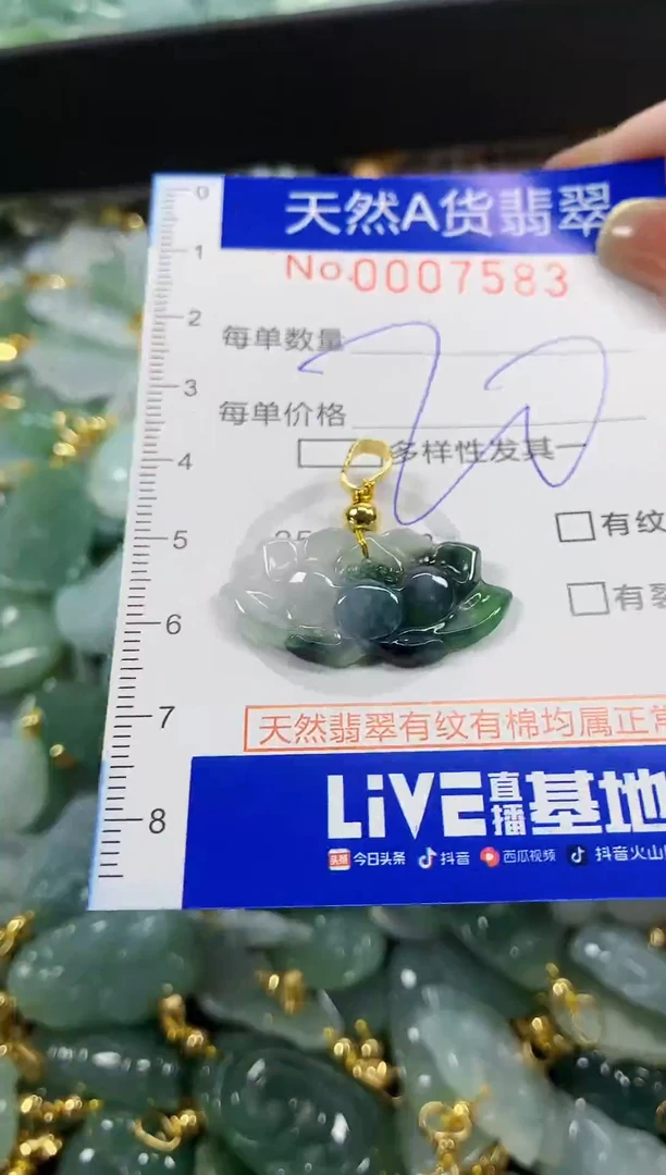 颈饰未镶嵌翡翠天然A货翡翠