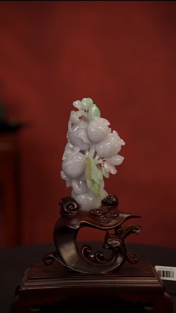 未镶嵌摆件翡翠玫瑰花