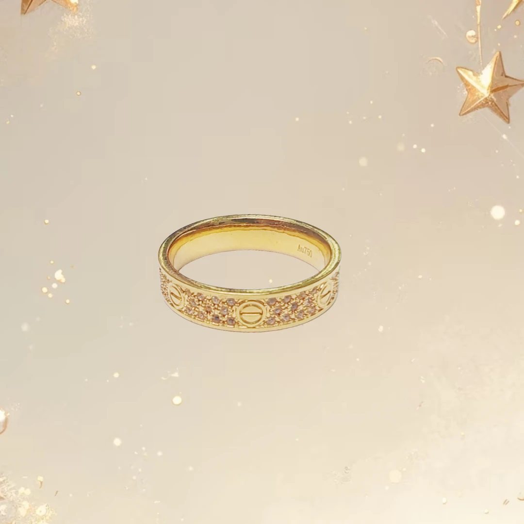 【XH】时尚百搭卡家满天星戒指