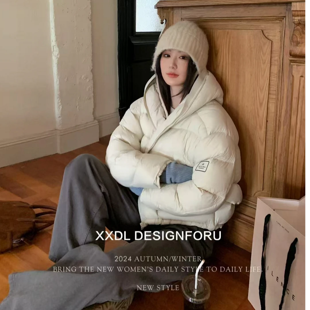 上班通勤泡芙款洋气百搭短款羽绒服3355